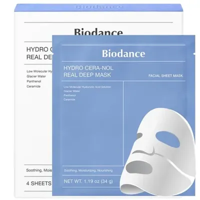 Biodance Hydro Cera-Nol Real Deep Mask 4 x 34g
