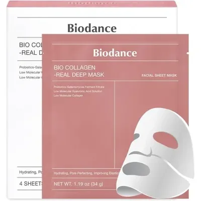 Biodance Bio-Collagen Real Deep Sheet Masks 4 x 34g
